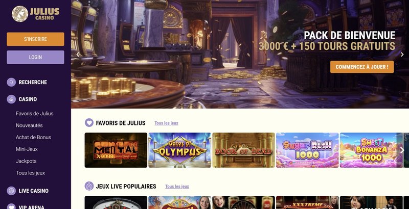 Trouvez Les Meilleures Offres De Julius Casino En France Pour Jouer En Ligne