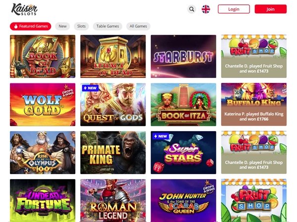Uncover the Excitement of Kaiser Slots Casino in the UK Market